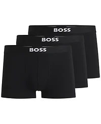 Boss by Hugo Boss Men's 3-Pack Icon Logo Trunks