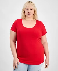 Aveto Trendy Plus Scoop-Neck T-Shirt