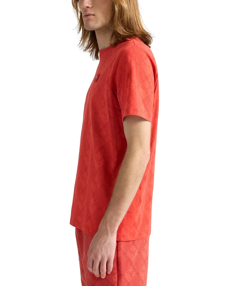 Puma Men's Essential Logomania Allover Print T-Shirt
