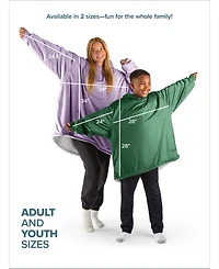 The Bare Homey - Youth Wearable Blanket Sherpa Side Pockets