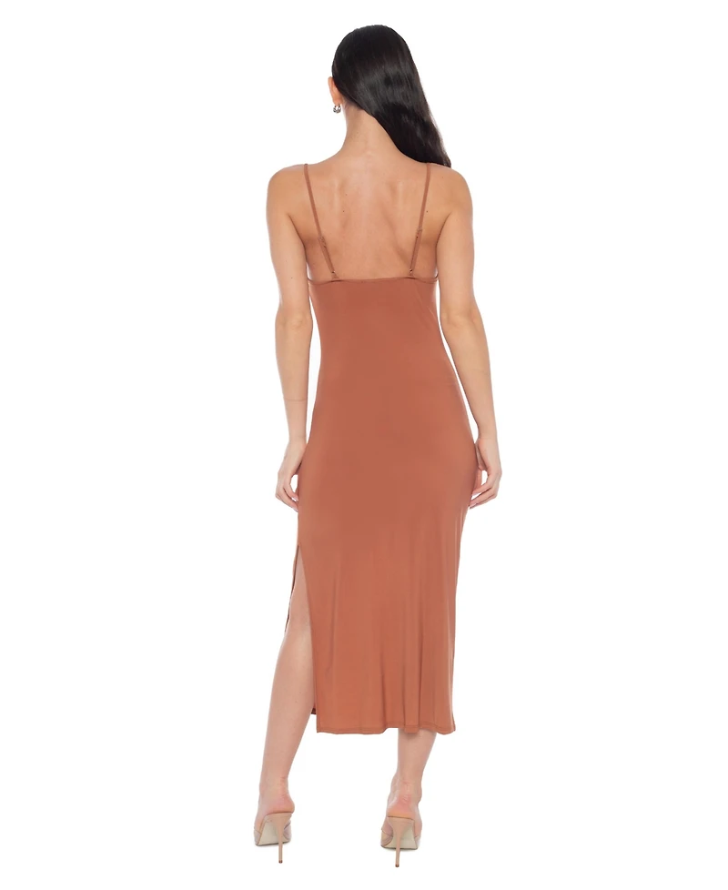 Bebe Women's Maxi Cowl Jersey Dress