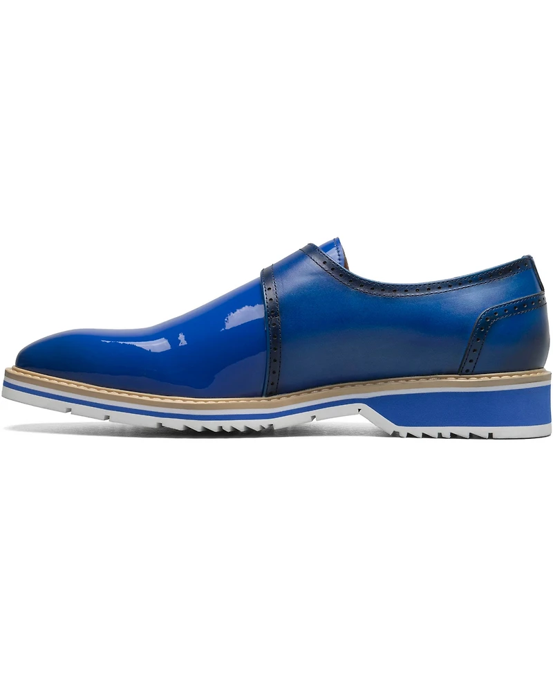 Stacy Adams Men's Bartram Plain Toe Monk Strap Shoe
