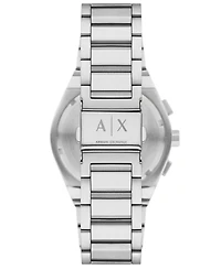 A|X Armani Exchange Men's Quartz Chronograph Silver Stainless-Steel Watch, 42mm