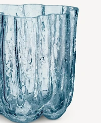 Kosta Boda 4.8" Circular Crystal Glass Crackle Vase