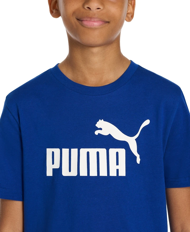 Puma Big Boys No 1 Logo Graphic Cotton T-Shirt