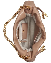 Donna Karan New York Southold Leather Clutch with Chain Strap