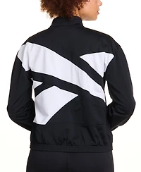 Reebok Women's Tricot Full-Zip Logo Jacket