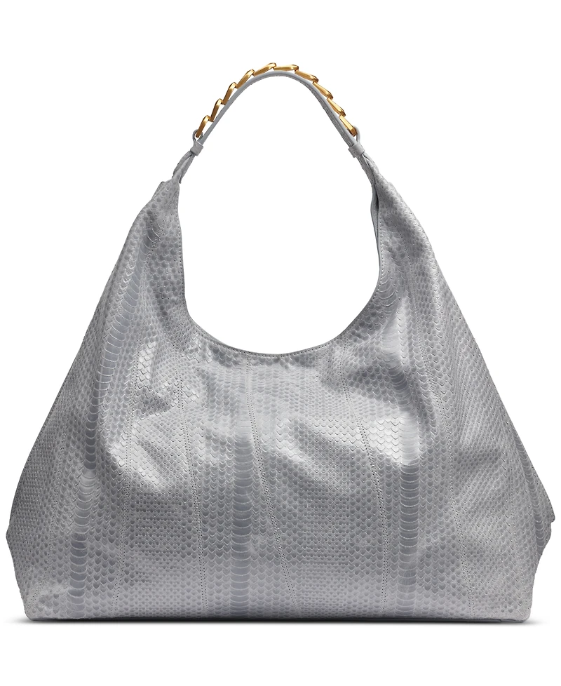 Donna Karan New York Bellmore Extra Large Skipper Snake Hobo with Bezel Strap