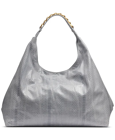 Donna Karan New York Bellmore Extra Large Skipper Snake Hobo with Bezel Strap
