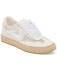 Dolce Vita Women's Notice Beaded Lace-Up Low-Profile Espadrille Sneakers
