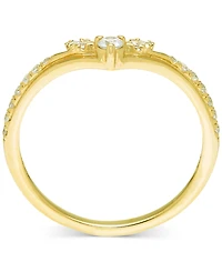 Diamond Chevron Contour Band (1/4 ct. t.w.) in 14k Gold