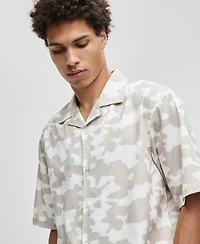 Mode of One Men's Glass Regular-Fit Camouflage Button-Down Camp Shirt, Macy's Exclusive