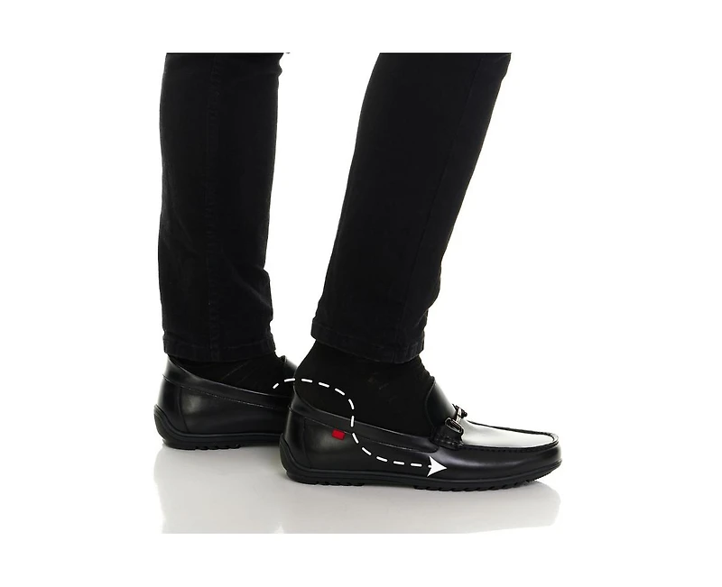 Marc Joseph New York Elliot Road Hands-Free Slip On Technology Leather Buckle Loafers
