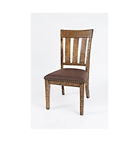 Cannon Valley Distressed Industrial Distressed Wood Dining Chair