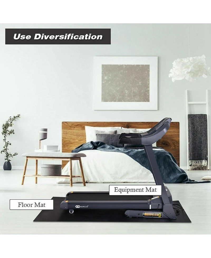 78 Inch Long Thicken Treadmill Mat for Home and Gym Use