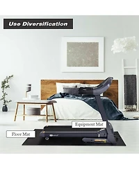 78 Inch Long Thicken Treadmill Mat for Home and Gym Use