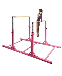 Kids Double Horizontal Bars Gymnastic Training Parallel Bars Adjustable