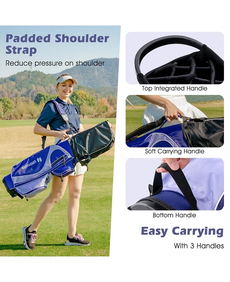 Women's Complete Golf Club Set Right Hand with Rain Hood