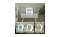 Vanity Table Set with Led Mirror – Modern Makeup Desk with Storage for Bedroom or Dressing Room