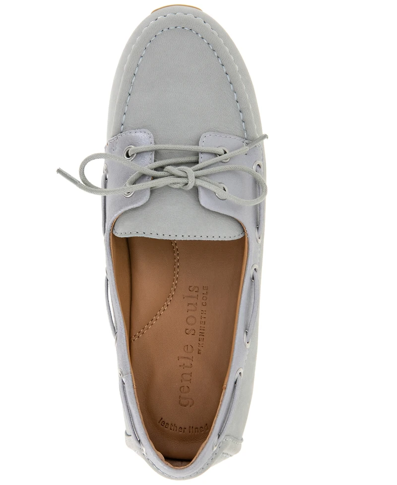 Gentle Souls Women's Marina Boat Shoe Loafer Flats