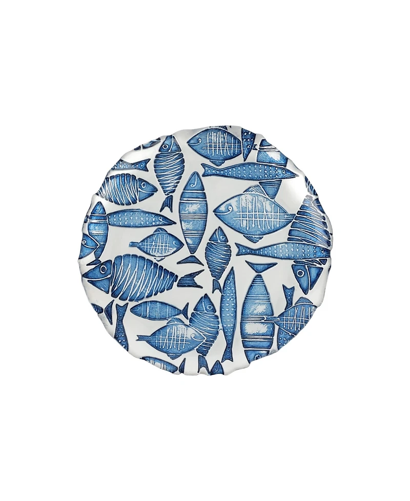 Vietri Isola Glass 8.25" Salad Plate