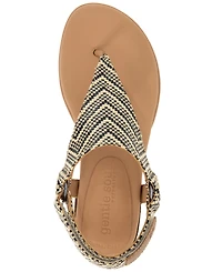 Gentle Souls Women's Holly Woven Thong Flat Sandals