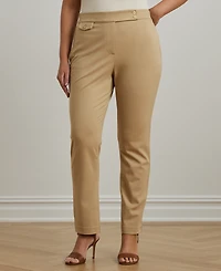 Lauren Ralph Plus Ponte Ankle Pants