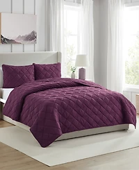 Vcny Home Lucy Pinsonic Diamond 3-Pc. Quilt Set