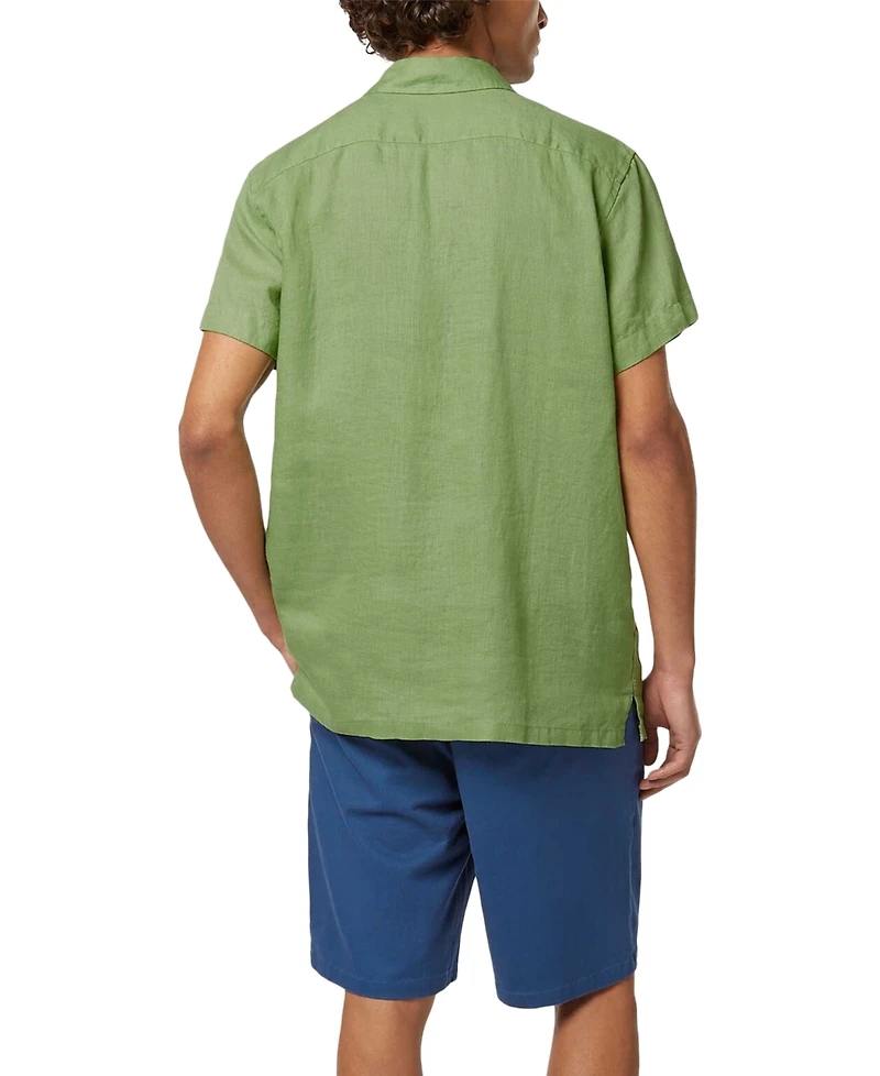 Scotch & Soda Men's Short-Sleeve Linen Shirt