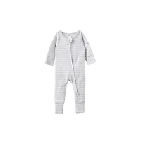 Cotton On Baby Boys The Billie Long Sleeve Rib Romper