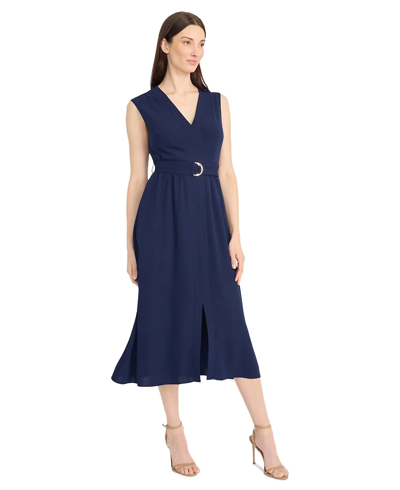 Maggy London Women's V-Neck Fit & Flare Dress