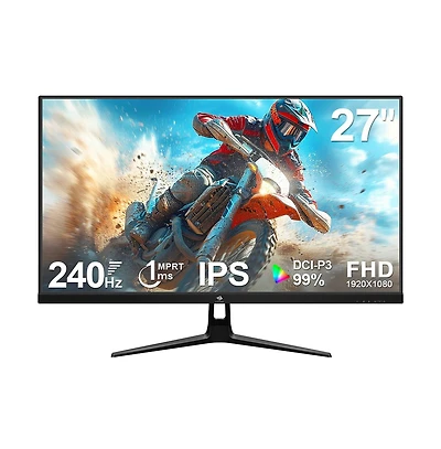 Z-edge 27 inch 1920 x 1080 Full Hd 240Hz 1ms Flat Panel Ips Gaming Monitor, FreeSync, Low Blue Light, Support Wall Mount