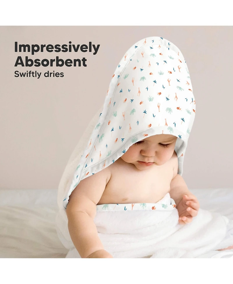 KeaBabies Luxe Baby Hooded Towel, Bath Towels, Beach Towel for Newborn, Kids