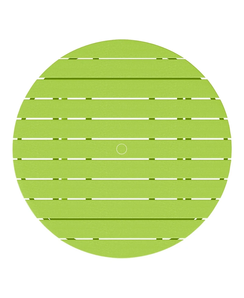 Low Outdoor Hdpe Round Patio Coffee Table