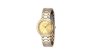 Invicta Women's Wildflower Quartz 3 Hand Gold Dial Watch