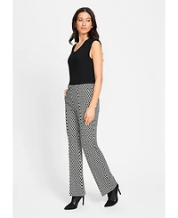 Olsen Women's Mona Fit Slim Pattern Knit Pant