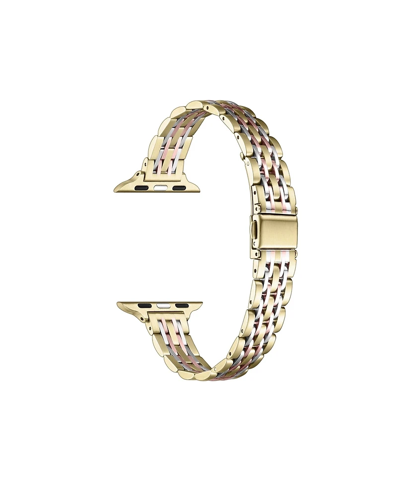 Posh Tech Rainey Skinny Stainless Steel Band for Apple Watch, Fits All Apple Watch Models