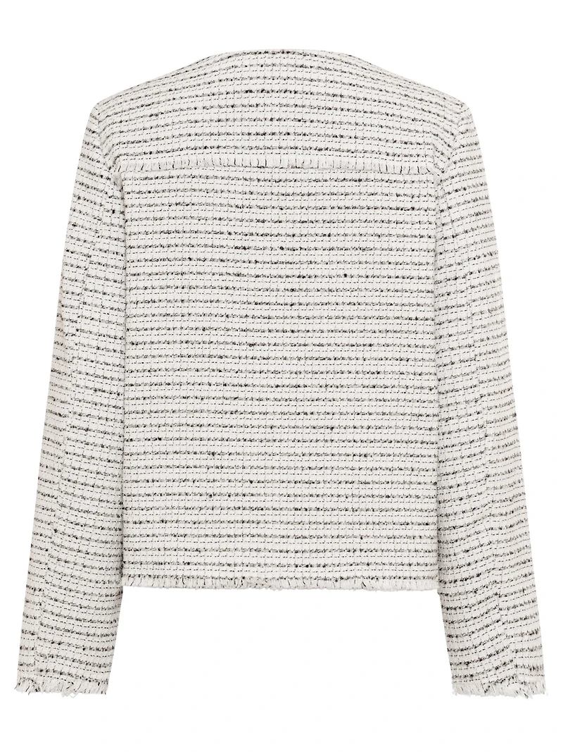 Olsen Women's Collarless Tweed Jacket