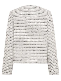 Olsen Women's Collarless Tweed Jacket