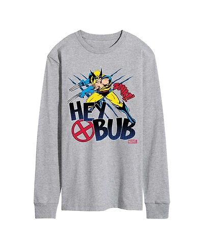 Airwaves Men's Deadpool Wolverine Hey Bub Long Sleeve T-Shirt