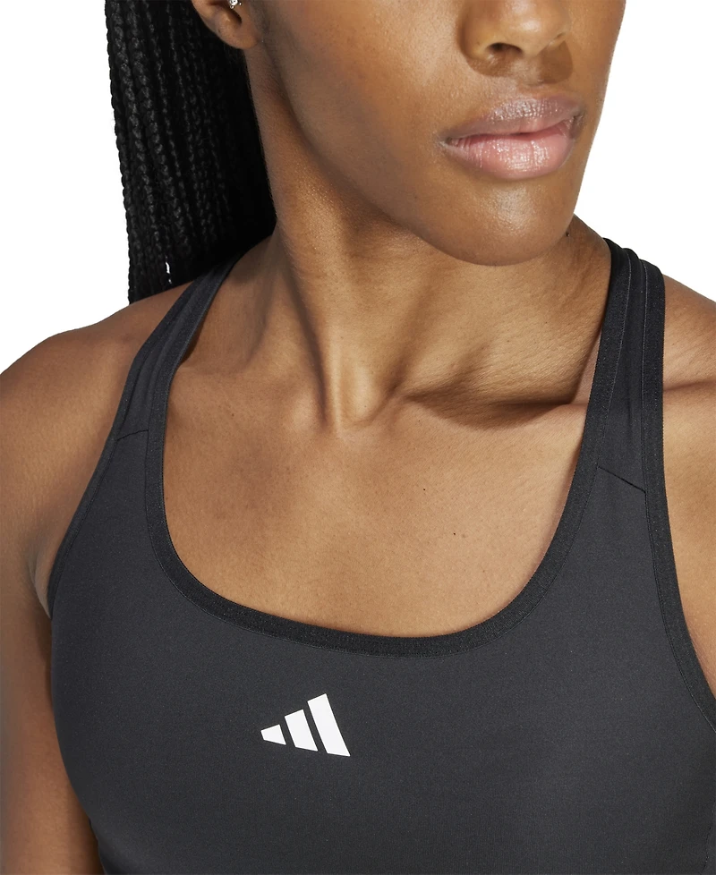 adidas Women's Medium-Impact Logo-Band Sports Bra
