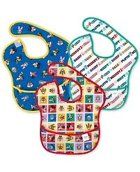 Bumkins Baby Superbib 3-Pc. Disney Mickey & Friends Excellent Eight Bib Set