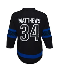 Outerstuff Big Boys and Girls Auston Matthews Black Toronto Maple Leaf's Alternate Replica Player Jersey