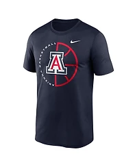 Nike Men's Navy Arizona Wildcats Legend Basketball Icon Performance T-Shirt