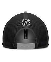 Fanatics Men's Black/Silver Los Angeles Kings Authentic Pro Hometown Rink Foam Trucker Snapback Hat