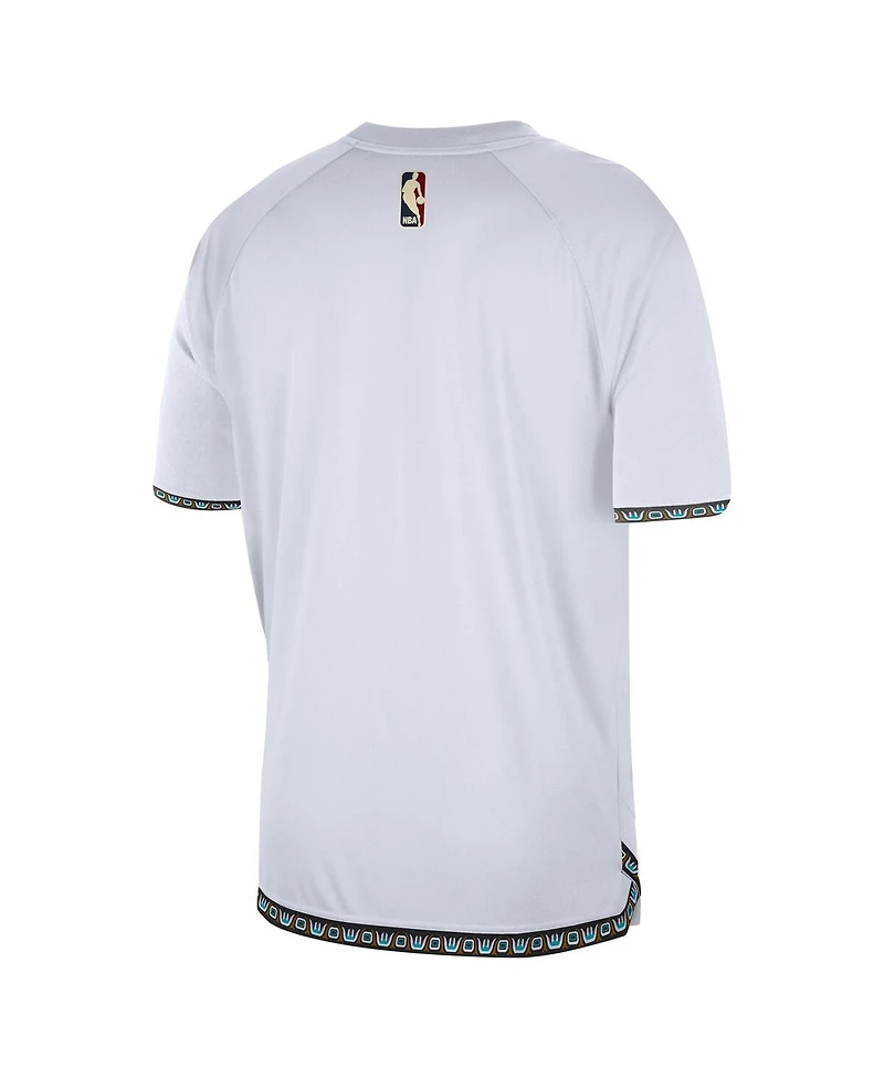 Nike Men's White Memphis Grizzlies 2024/25 Classic Edition Pregame Shooting T-Shirt