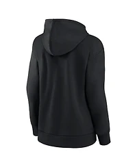 Fanatics Women's Black Tampa Bay Lightning Authentic Pro Alternate Wordmark Fleece Pullover Hoodie