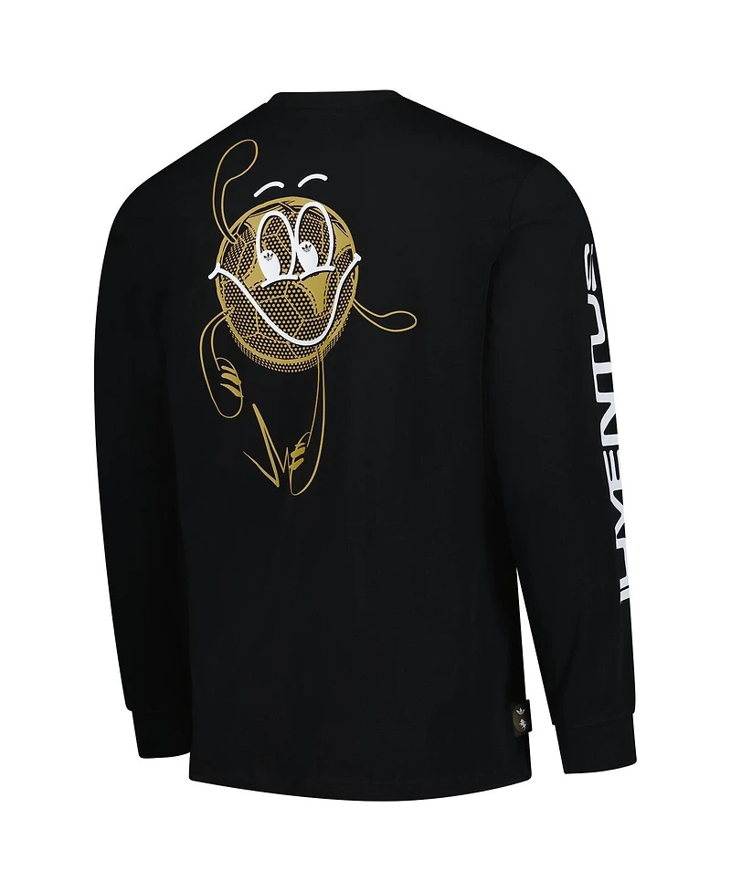 Adidas Men's Black Juventus Culturewear Long Sleeve T-Shirt