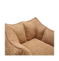 Comfortable Chenille Bean Bag Chair with Armrests for Living Rooms, Bedrooms, Gaming and Watching Tv-The Pop Home
