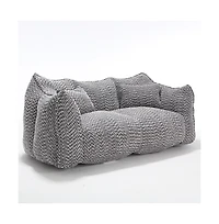 Bean Bag Chair for Adults, Cozy Chenille Sofa, Perfect Gaming, Reading, and Relaxing-The Pop Home